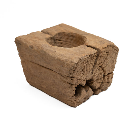 Rustic Square Wood Planter - Large