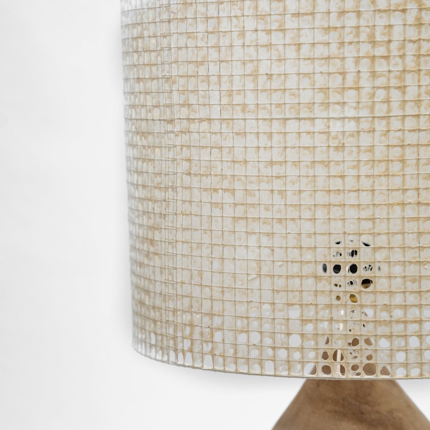 Natural Wooden Base Lampshade
