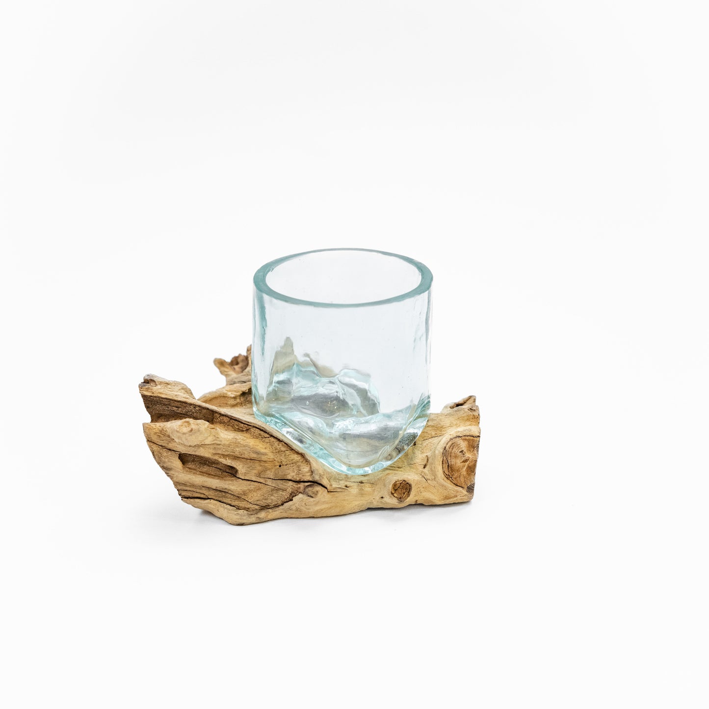 Mini Giveaway Wood x Glass Vase - 20 Pieces With Plant