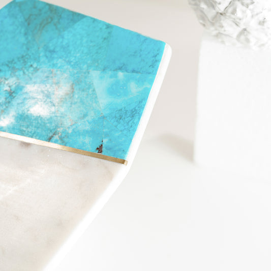 Marble x Turquoise Stone Platter