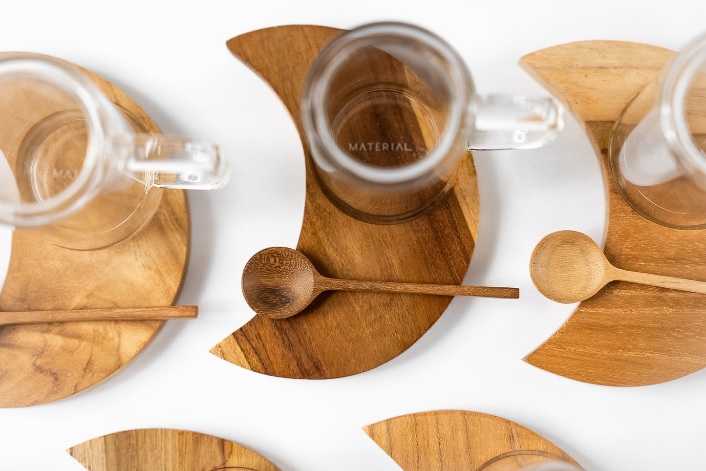 Ramadan Wood Tea Set & Sugar Container