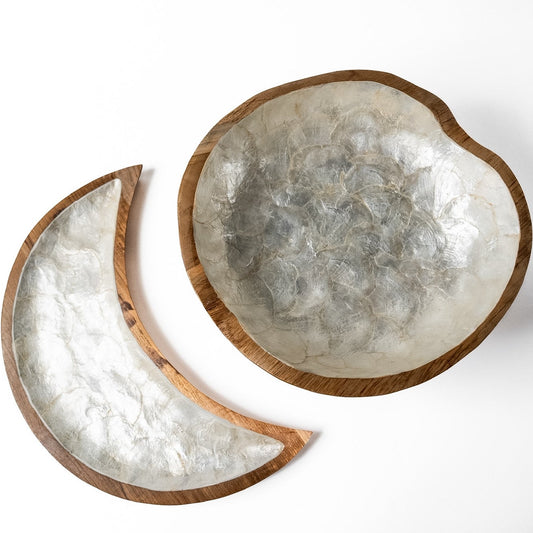 Wood x Shell Combination - Set of 2