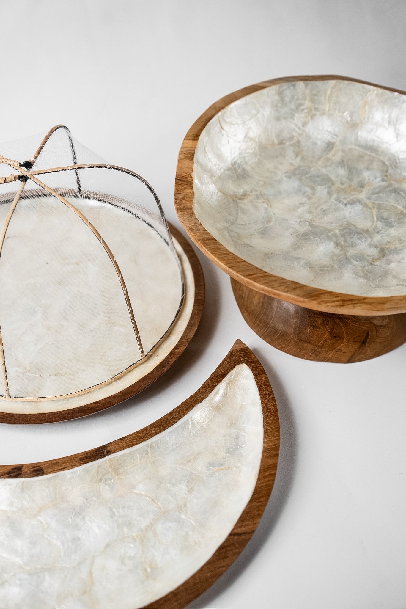 Crescent Wood x Shell Platter