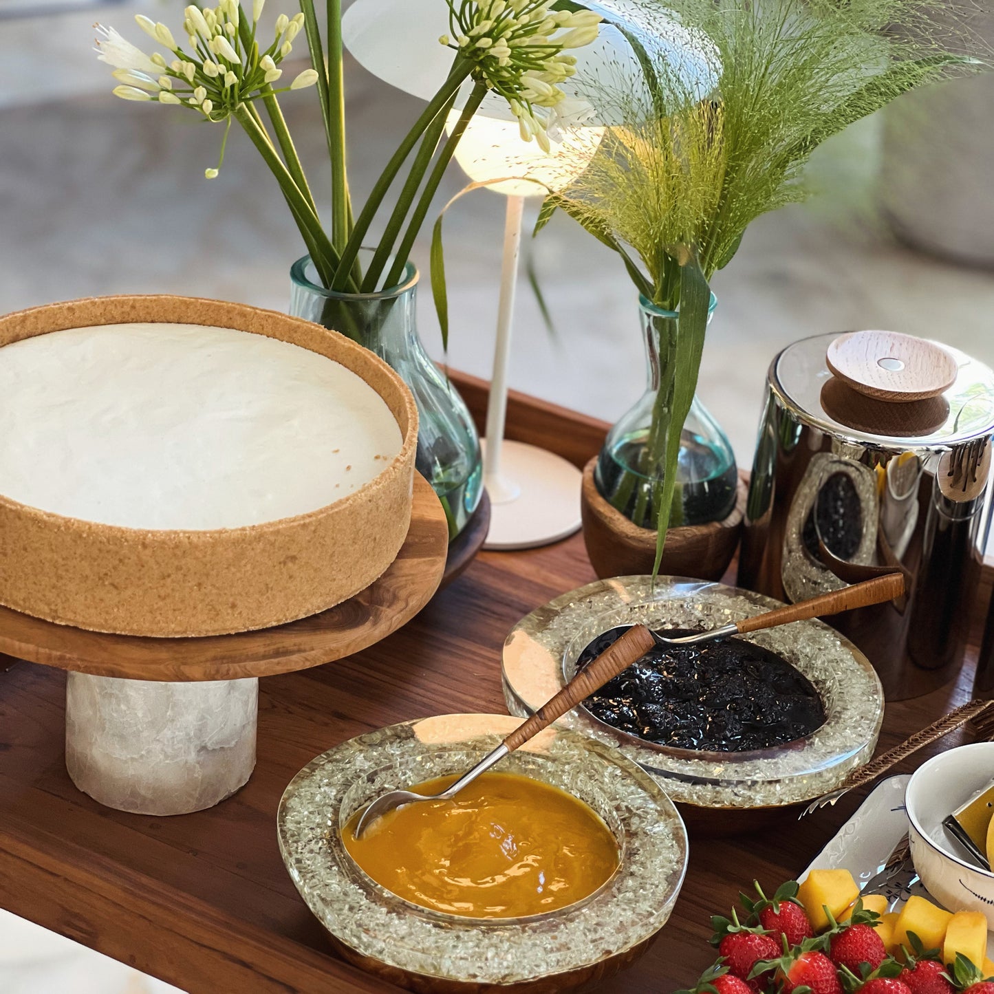 Set of 2 Vases - Large & Small Without Plants