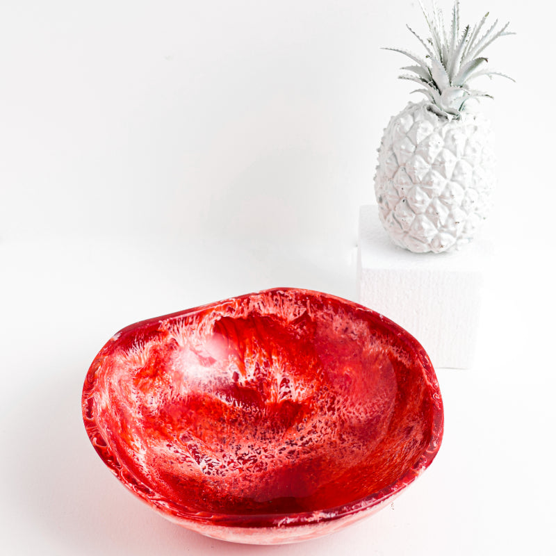 Red Resin Bowl - Medium