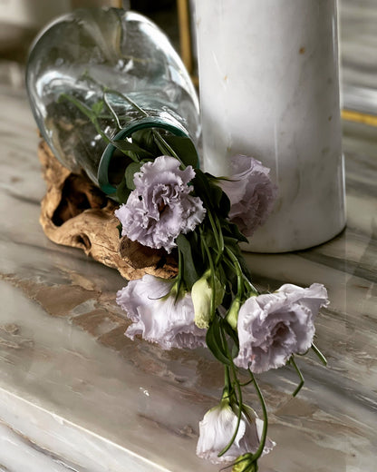 Hanging Wood x Glass Vase