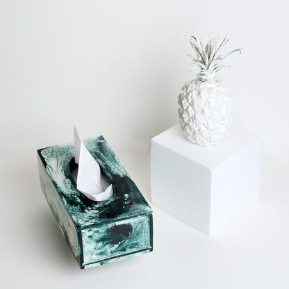 Green Resin Tissue Box