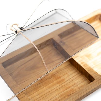 Divided Wood Platter with Cover