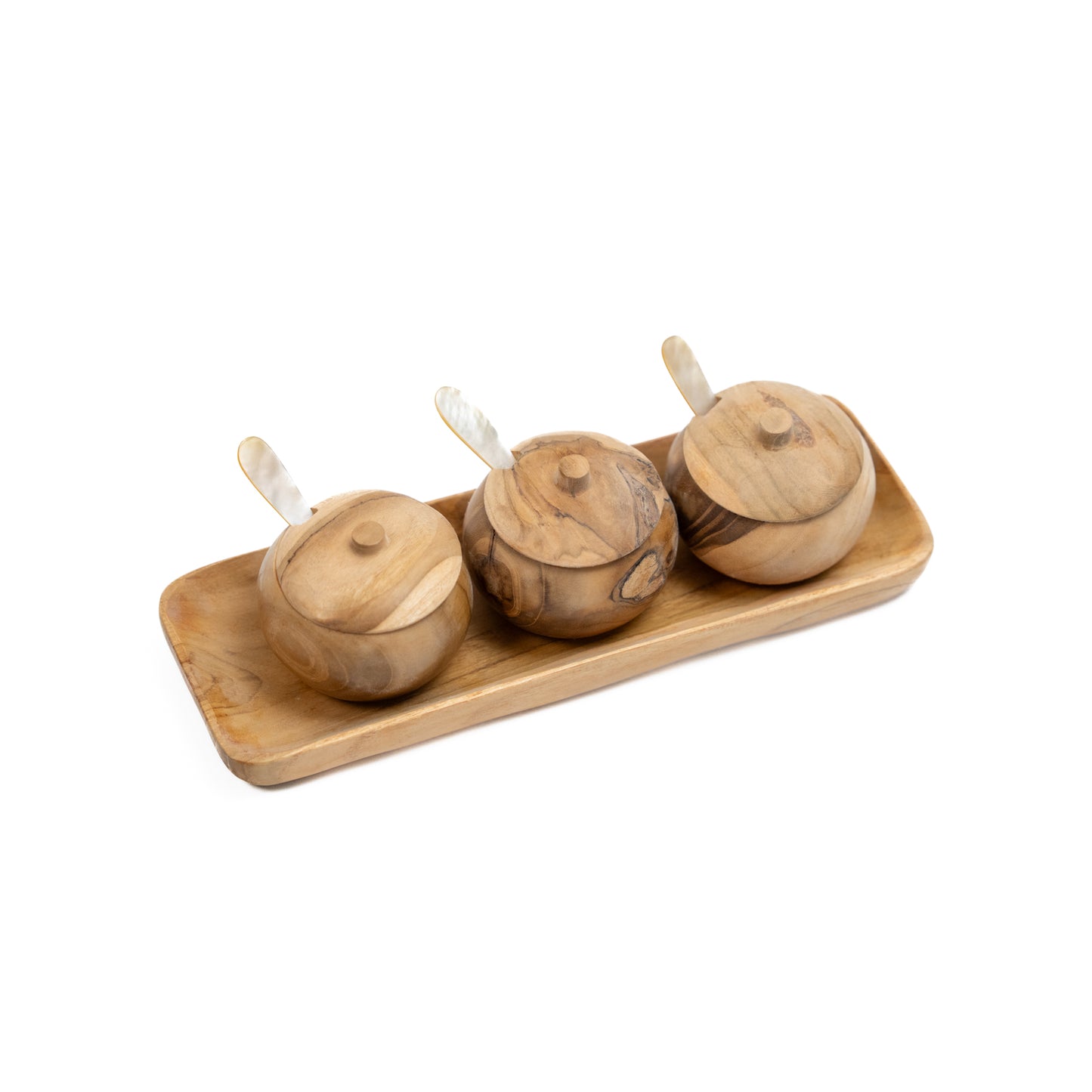 Mini Set of Wood Containers