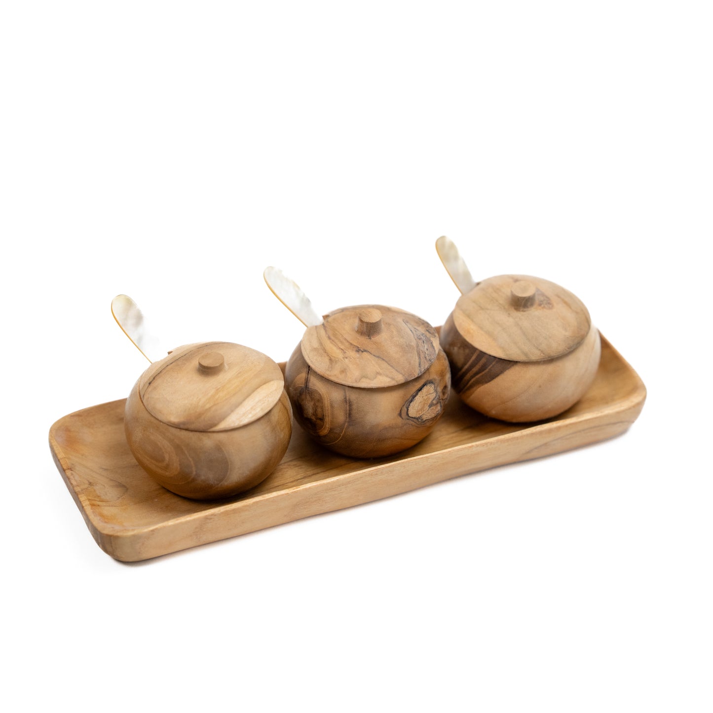Mini Set of Wood Containers