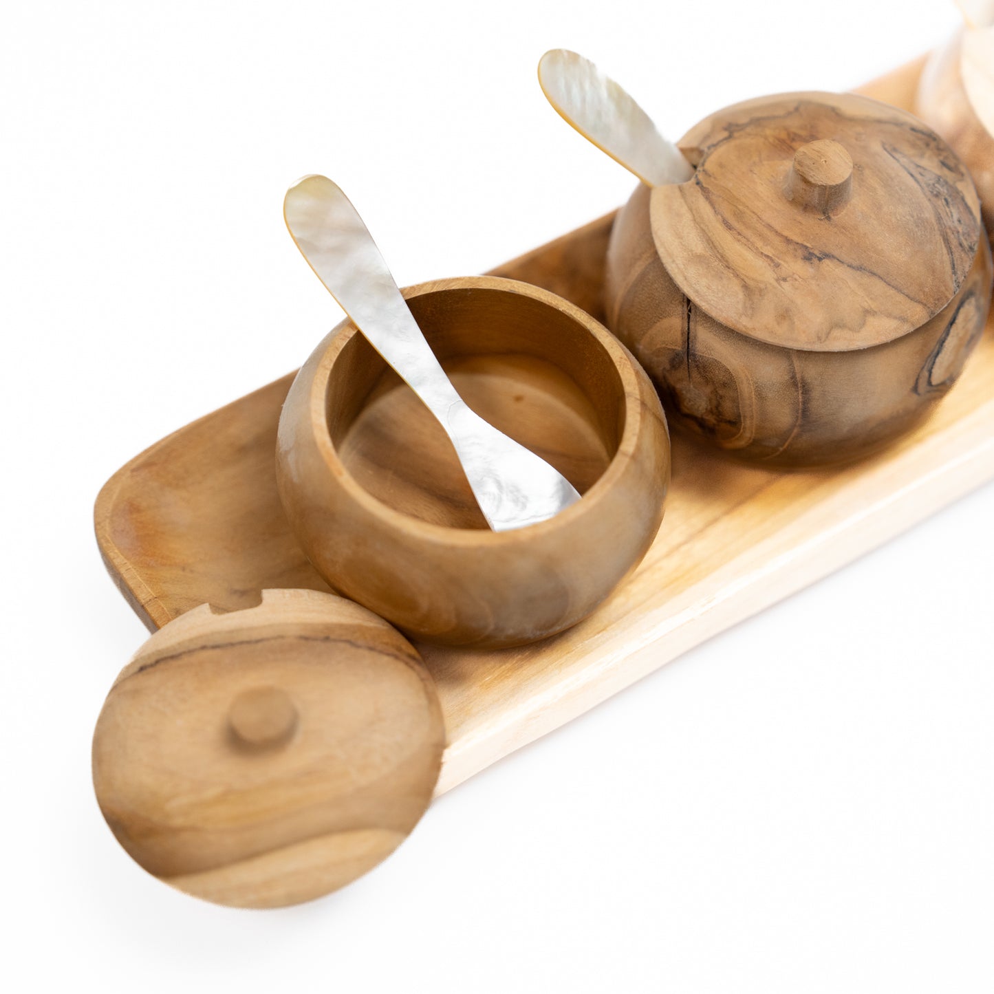 Mini Set of Wood Containers