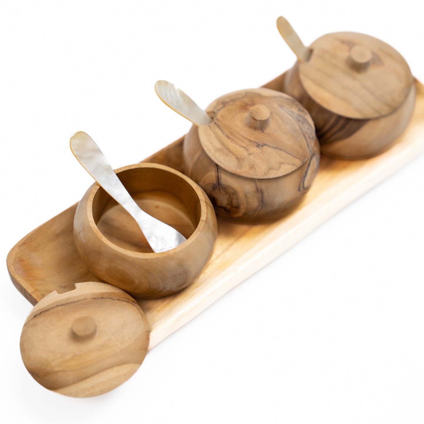 Mini Set of Wood Containers