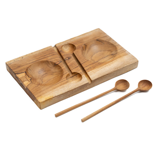 Wood Serving Duo