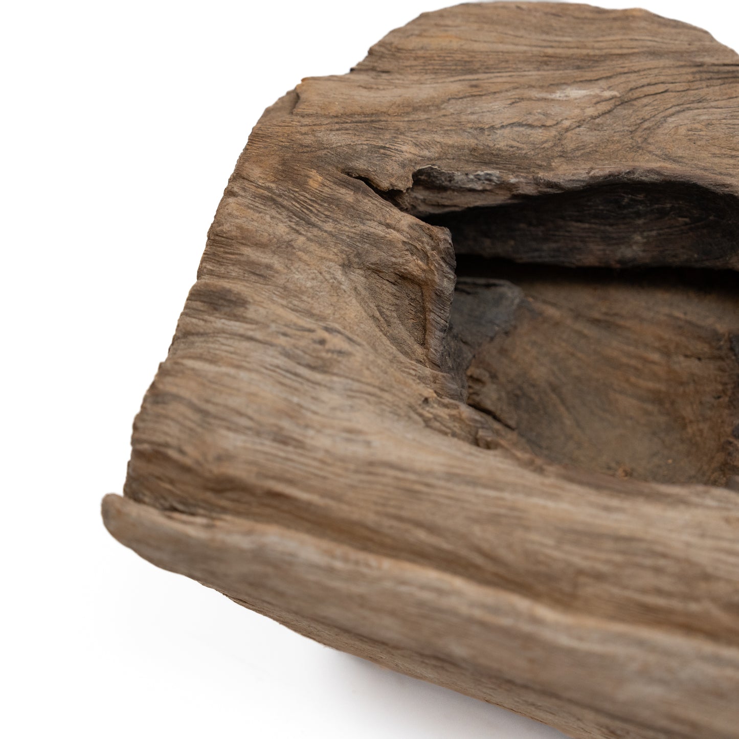 Rustic Square Wood Planter - Medium