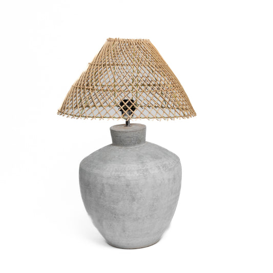 Terracotta Base Lampshade