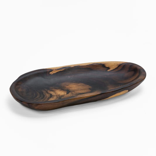 Walnut Wood Oval Plate