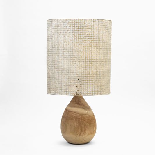 Natural Wooden Base Lampshade