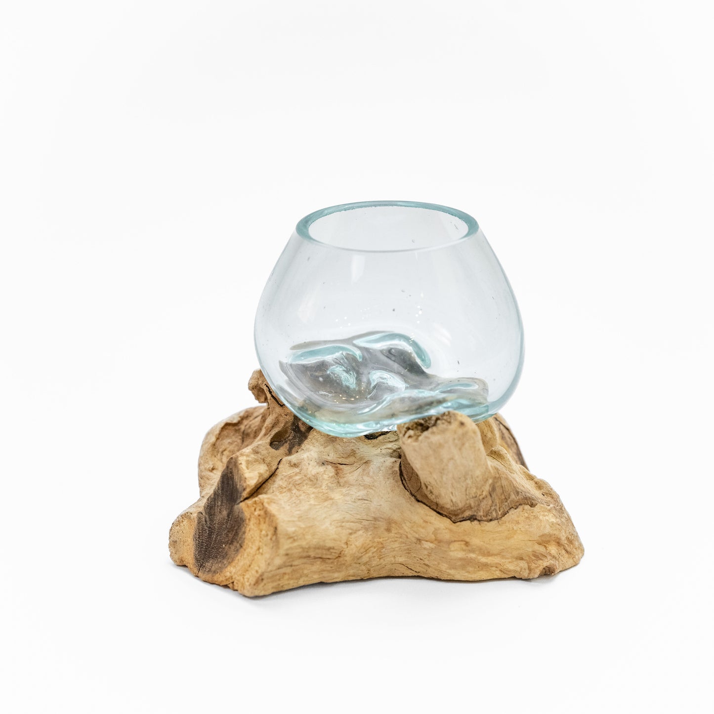 Mini Giveaway Wood x Glass Vase - 20 Pieces With Plant