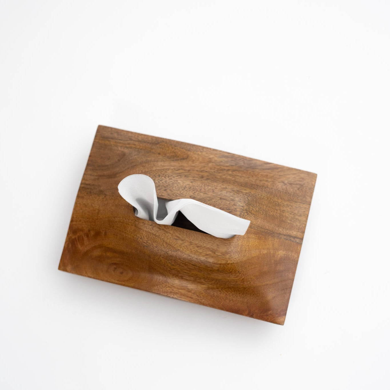 Magnetic Wood Tissue Box