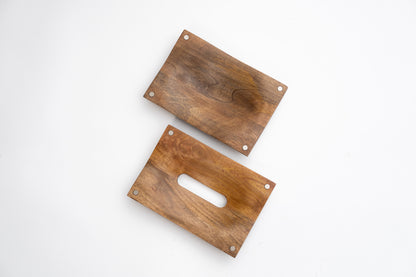 Magnetic Wood Tissue Box