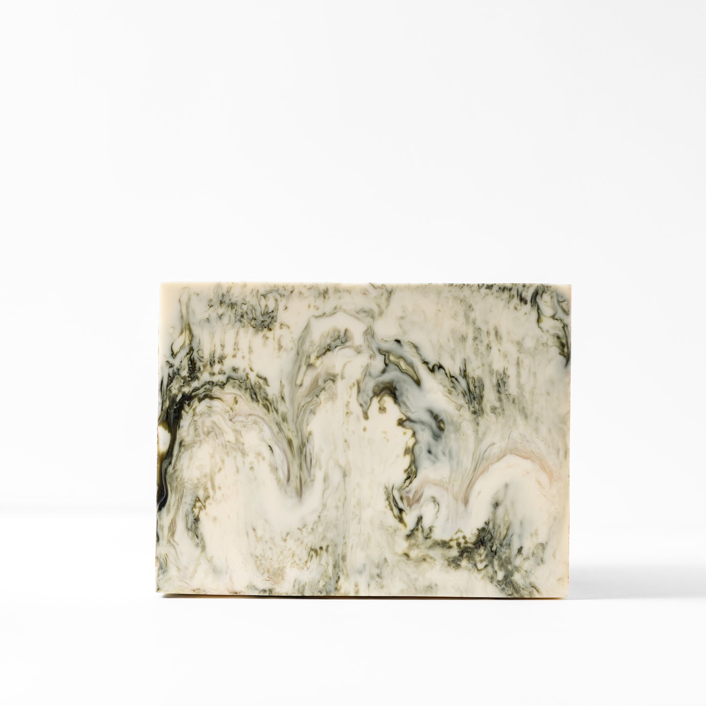 Square Plant Vase in Beige Resin - Large