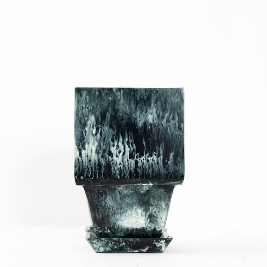 Plant Pot in Green Resin - Small