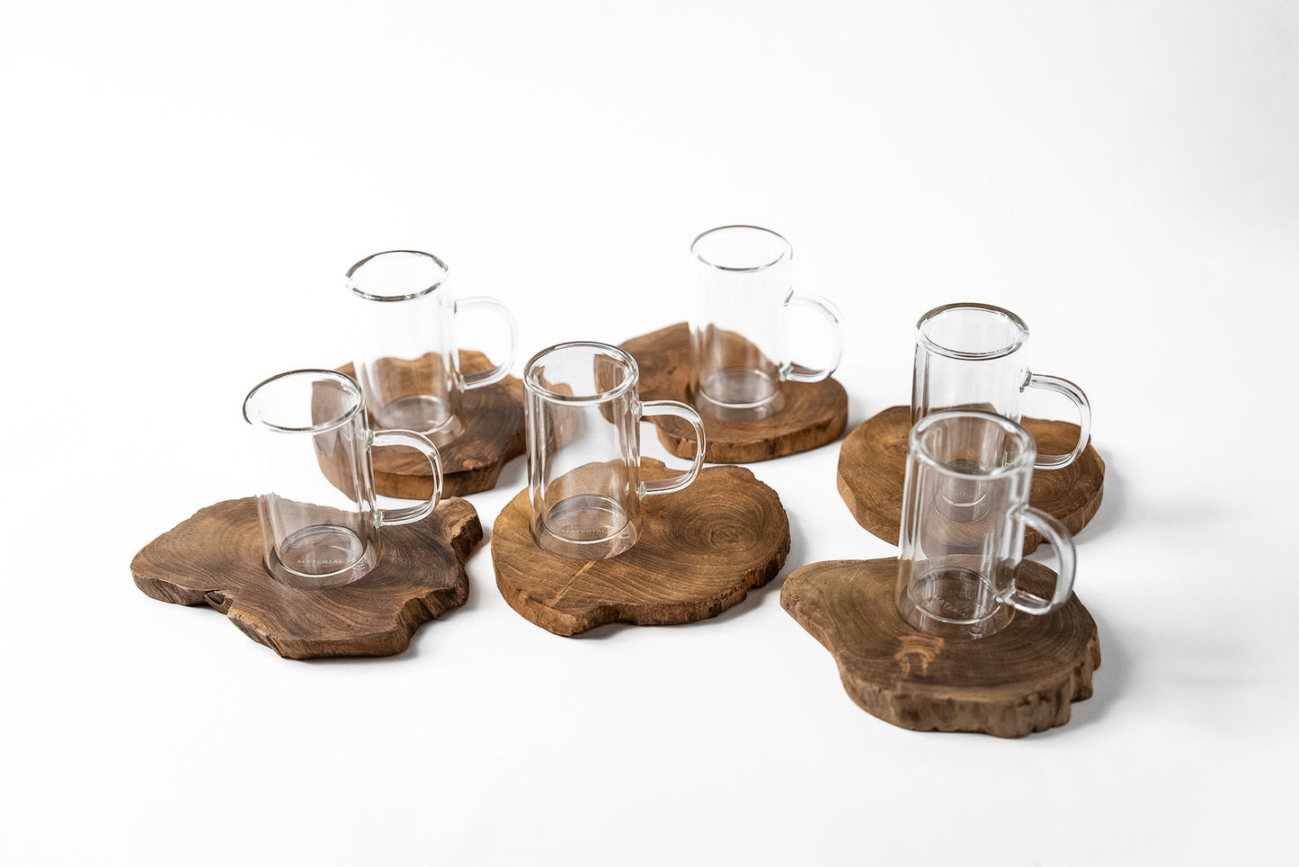 Natural Wood Tea Set