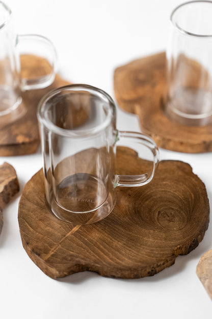 Natural Wood Tea Set
