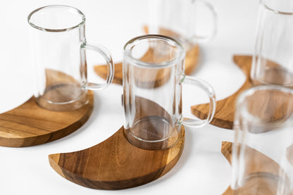 Ramadan Wood Tea Set & Sugar Container