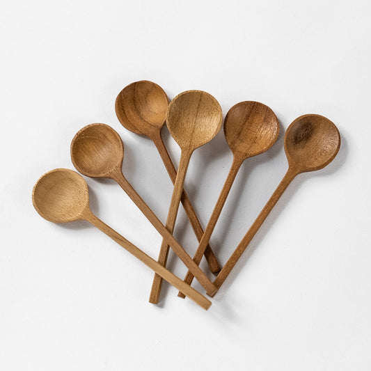 Wood Teaspoons - Set of 6