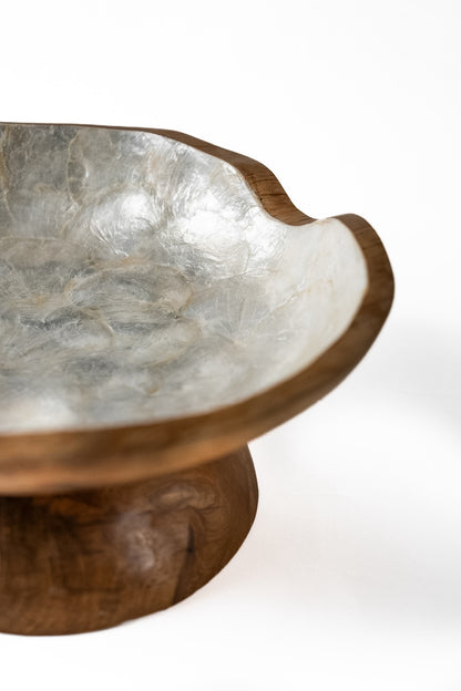 Wood x Shell Plate & Bowl - Set of 2