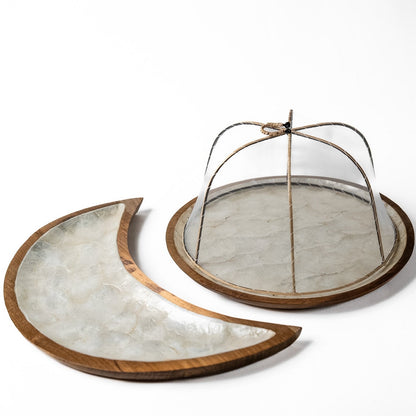 Wood x Shell Plates - Set of 2