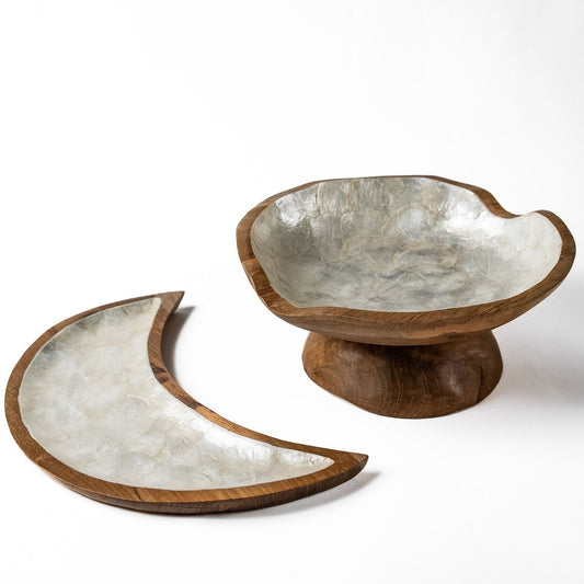 Wood x Shell Combination - Set of 2