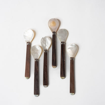 Mother of Pearl Small Spoons - Set of 6