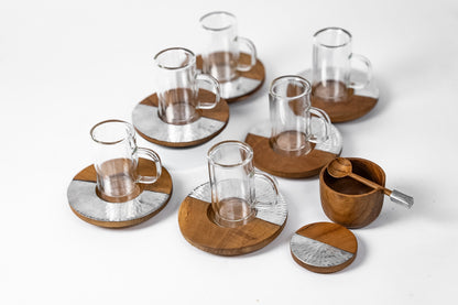 Wood x Aluminium Tea Set
