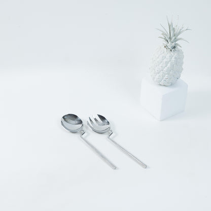 Set of 2 Stainless Steel Serving Utensils