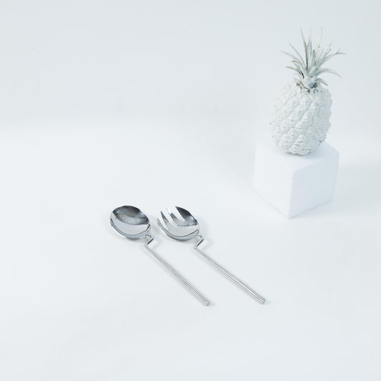 Set of 2 Stainless Steel Serving Utensils