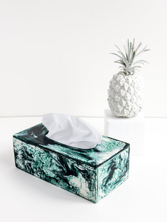 Green Resin Tissue Box