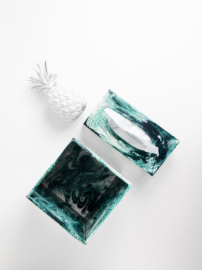 Green Resin Tissue Box