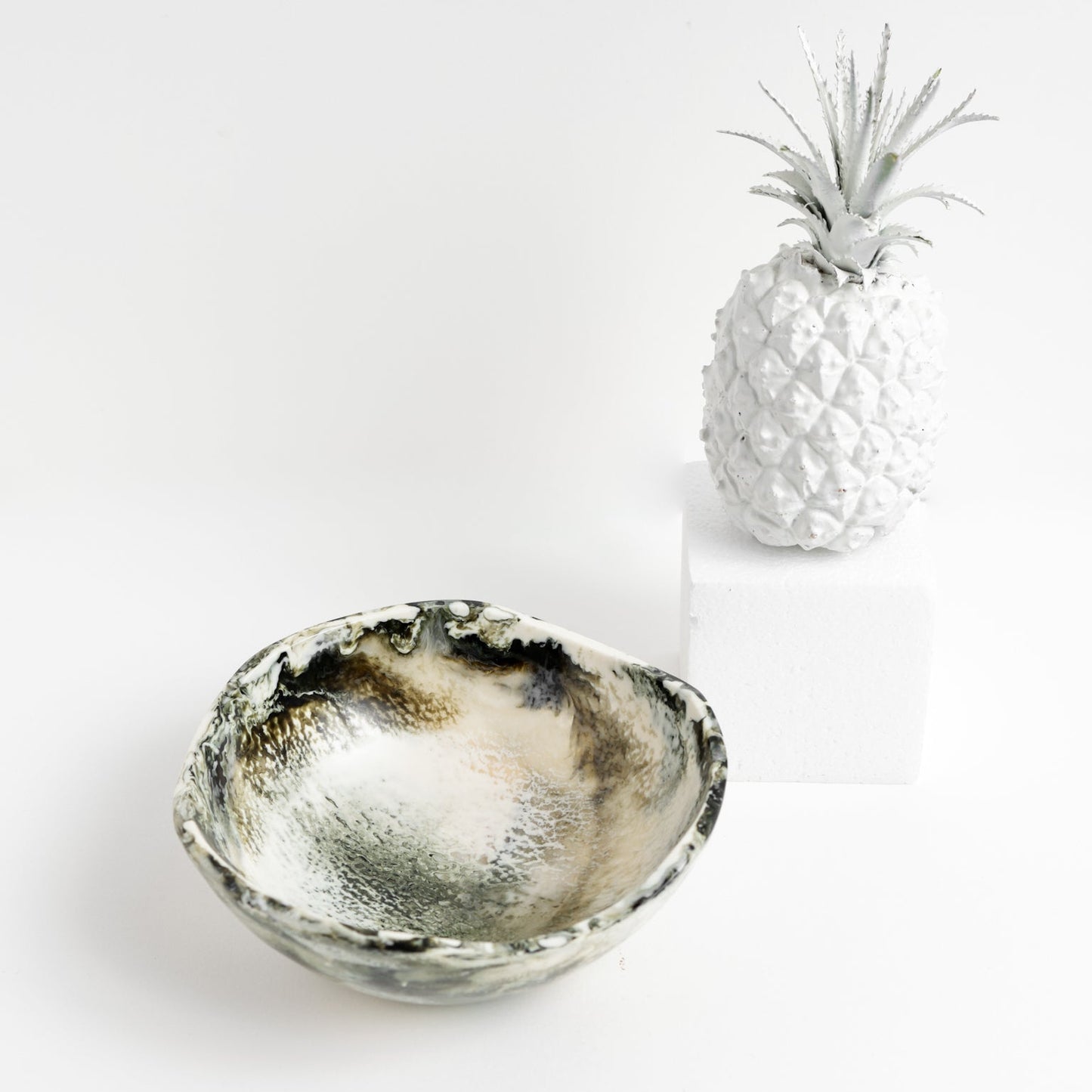 Beige Resin Bowl - Small