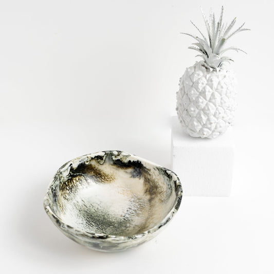Beige Resin Bowl - Small
