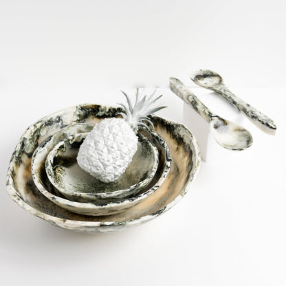 Beige Resin Bowl - Small