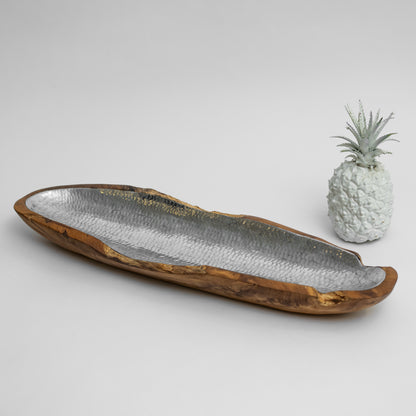 Wood x Aluminium Long Plate/Bowl