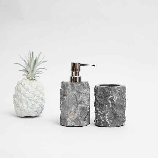 Marble Soap Dispenser & Holder