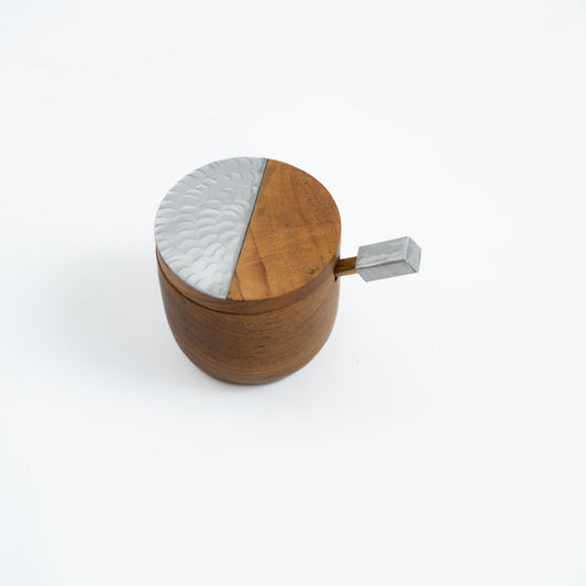 Wood x Aluminium Sugar Container